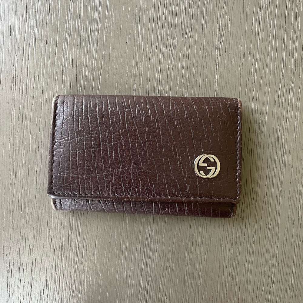 Gucci Vintage Leather Key Holder Case